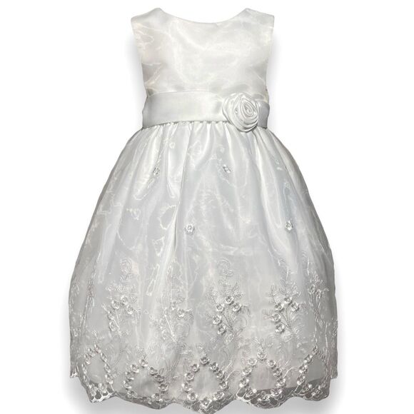 American Princess White Dress Size 2T Girl Kid Special Occasion Wedding Birthday - Picture 2 of 11